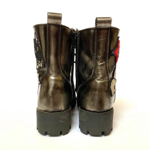 Ermanno Scervino Junior Combat Boot Patches 33 - Picture 9 of 13